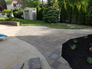 stone paver patio